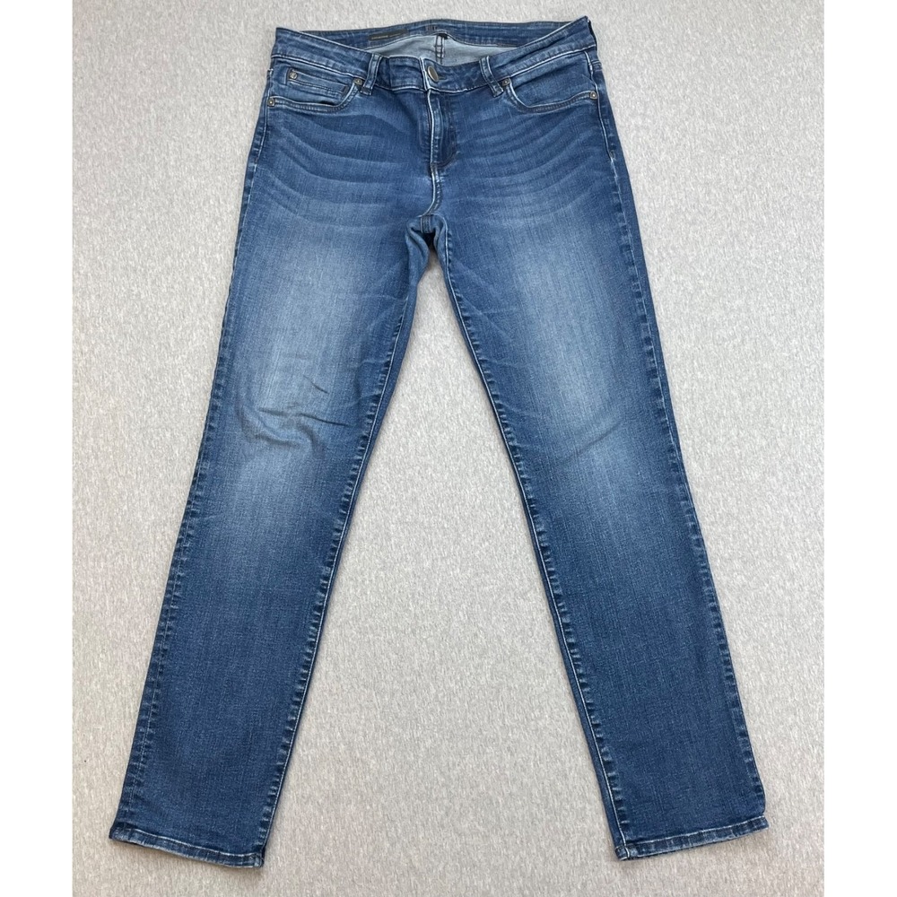 Kut From The Kloth Jeans Womens 8 Blue Cotton Blend Stretch Catherine Boyfriend